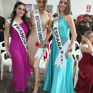 PRIMER ENCUENTRO DE LAS CANDIDATAS AL REINADO INTERNACIONAL DEL CAFE EN EN SU EDICION 53° CON LA PRENSA